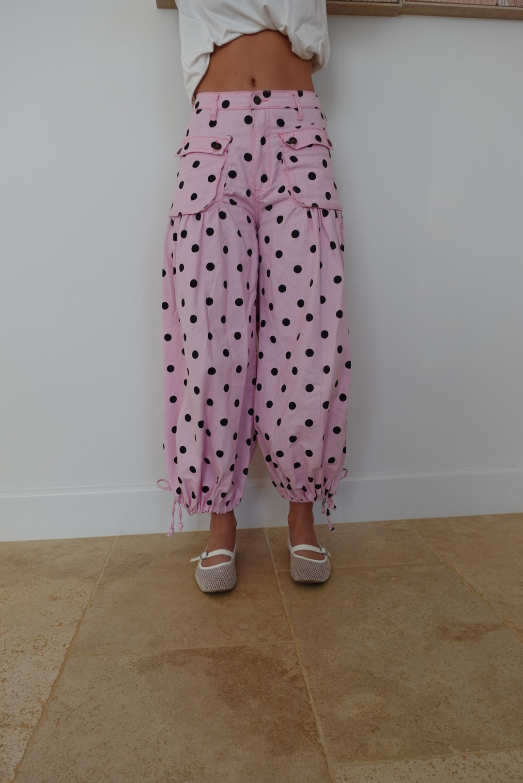 Cool Girl Pink Polka Dot Pants