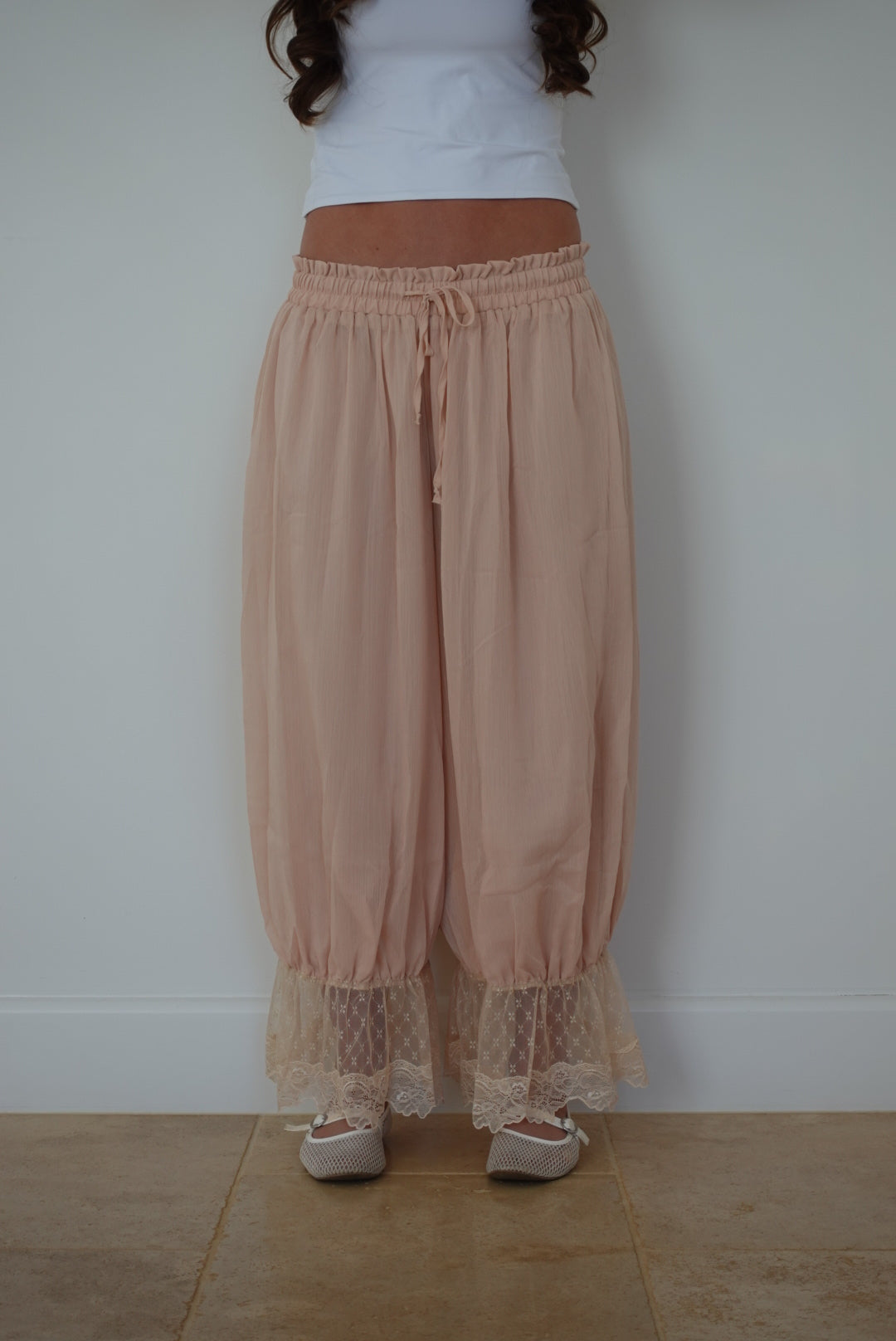 flowy blush pants