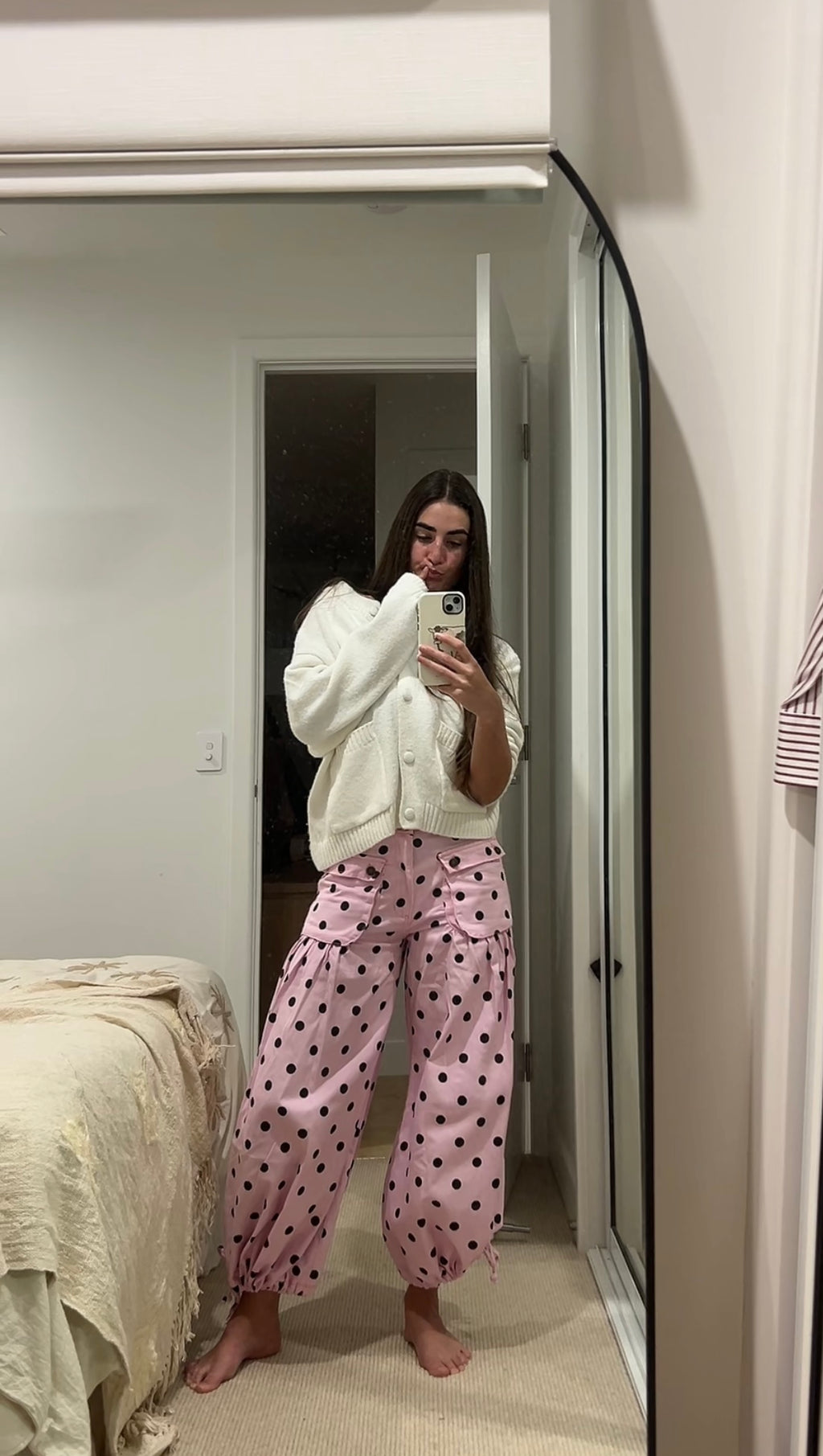 Cool Girl Pink Polka Dot Pants